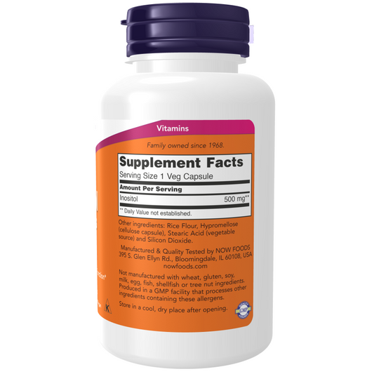 NOW Inositol 500 mg 100 Gemüsekapseln